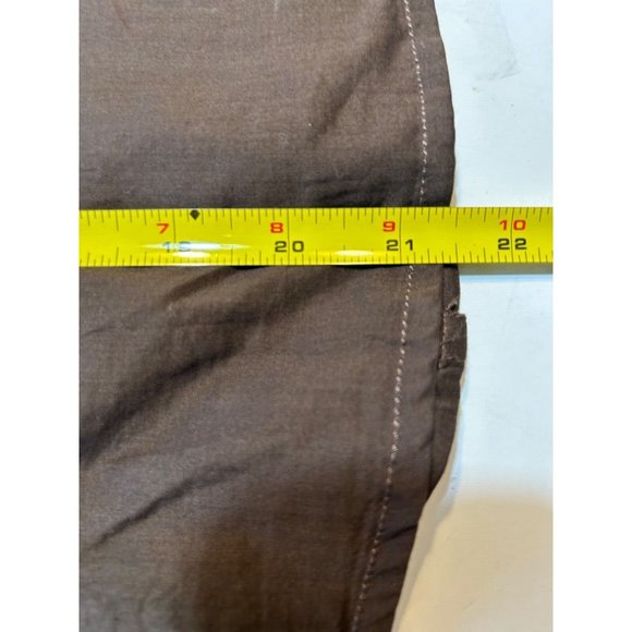 Women's Caribbean Joe Top Size Petite Small Brown Embellished Side Slits - Picture 10 of 13